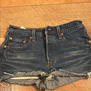 Levi's Blue Denim Cutoff Shorts
